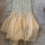 Dave and Johnny  One Shoulder Gold Sequin Tulle Dress SIZE 15/16 Photo 6