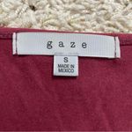 women’s small burgundy short sleeve top size small! Photo 1