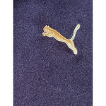 Puma Vintage Y2K  Active Gold Logo Navy White Track Jacket Size Medium Athleisure Photo 2