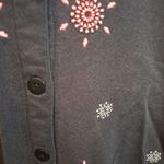 Grandma‎ Chic Baxter & Wells Black and Red Star Button Up Sweatshirt Size L Size L Photo 1