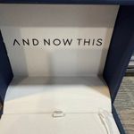 And Now This 18k Gold Over Brass Triple Stack Ring Sz 5 NWT Photo 3