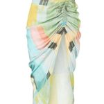 Just BEE Queen Minela & Chiara Top and Midi Gathered Tie Waist Skirt Size Small Blue Photo 5