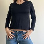 Fruit of the Loom Black Long Sleeved T-shirt Photo 3