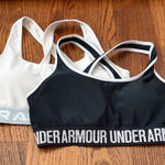 Under Armour  Black and White Sports Bras Set Size Medium Photo 0