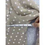 EXPRESS  Women's button Down Shirt Polka Dot Roll Tab Sleeve Size Small Sheer Photo 8