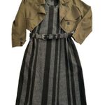 Simply Vera  Wang Wear 3 Ways Green Jacket Black & Gray Dress/Coat Size Small #D2 Photo 2
