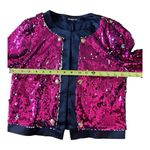 Allegra K  pink sequin cropped jacket Size Small Photo 3