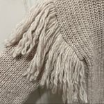 Maison Pholya Cream Beige Ribbed Knit Wool Alpaca Blend Sweater With Scarf XS Tan Photo 1