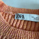 ZARA Women's  Peach orange Ribbed Knit Sleeveless Dress Size L Photo 10