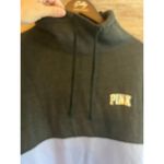 PINK - Victoria's Secret Pink Victoria Secret Pullover high neck sweater Love Pink Gray purple Photo 8