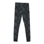 Bethany Mota Women's Leggings Gray Black Geometric Print Skinny Leg Size Small Photo 1