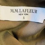 MM.LaFleur Maaza Origami Tech Suiting Dress Olive Green Neutral Office Modest 6 Photo 7