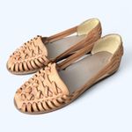 NEW Nisolo Leather Huarache Sandals Slip on Woven Fisherman Flats size 6 Brown Photo 2