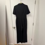 Dress the Population NWOT  Gloria collar Front Zip Jumpsuit in Black Size large Photo 5