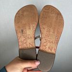 Sam Edelman  Gigi Pink Croc Embossed Leather Thong Sandals Size 8.5M Photo 3