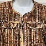 Chico's Chico’s Fringed Tweed Ina leopard print Jacket size 0 Photo 2