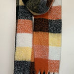 Cozy Oversized Plaid Fringe Scarf Photo 0