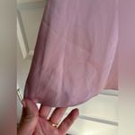 Mac Duggal Mac Duggal Pink Satin Velvet Long Sleeve V-Neck Midi Cocktail Formal Dress- NWT Photo 2