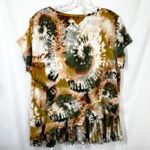 Vera Wang Simply XL Top Pleat Layered Tie Dye Lagenlook Ruffle Short Sleeve 603 Photo 7