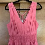 Anthropologie  Maeve Sleeveless Tiered Maxi Dress Coral Size 8 Photo 4