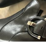 Aquatalia Flambay Black Leather Buckle Moto Ankle Chelsea Boot Photo 7