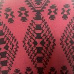 FATE. burgundy and black Aztec print long sleeve open front cardigan size small Photo 14