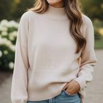 Tee Ink High Neck Pullover Drop Shoulder Oversized Sweater Size 4 Preowned Photo 0