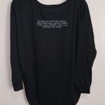 Om & Ah London size large black long sleeve tee Photo 0