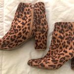 Cheetah Print Booties Size 7 Photo 0