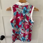 Tommy Bahama  Golf Sleeveless Quarter Tropical Zip Top. Size Medium. Photo 6