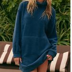 Free People NWT  Ronda Pullover Tunic in Varsity Blue Photo 2