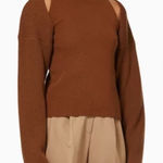 Frankie Shop Brown Tank Top sweater crew neck size M Size M Photo 0