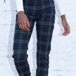 Brandy Melville Green Plaid Pants Photo 0