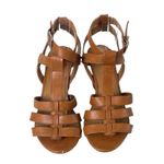 Style & Co . Sandals 3” Wedge Heel Strappy Open Toe Vegan Caramel Brown Size 7M Photo 7