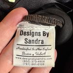 NWOT Designs By Sandra Black Floral Embroidered Quilted Crossbody Bag Photo 1