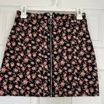 Forever 21 black floral denim skirt Photo 0