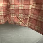 Free People Olivia Gingham Blazer In Pink Size Small Tie Back Relaxed Fit Photo 6