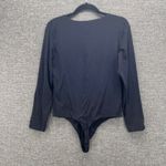 Everlane Bodysuit XL Y2K Basic Long Sleeve Bodysuit Gray Photo 3