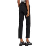 RE/DONE 70's Stove Pipe Cropped Jeans Women 30 Waist Black Fade Button Fly Denim Photo 1