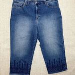 Gloria Vanderbilt | Petite Embroidered Amanda Capri | 14P Photo 0