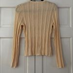 Ulla Johnson Lyana Pullover Cream Ivory Textured Rib Knit Sweater Top Size Large Photo 8