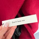 Reformation NWT Lucas Long Wool Coat Jacket in Lipstick Red Sz Large Photo 10