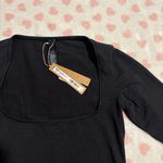 SKIMS  cotton jersey scoop neck long sleeve top black size small New with tag Photo 1