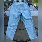 Décor High Rise Distressed Ripped Knee Straight Leg Blue Denim Jeans Size 28 Photo 11
