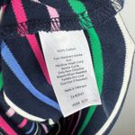 Talbots  Striped Knit Shift‎ Dress Large Bow Colorful Preppy Cotton Retro Office Photo 9