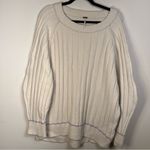 Free People Venus tunic Cream Cowl Neck Sweater size M oversized cozy Photo 7