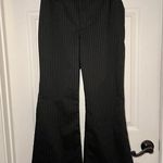 Wild Fable Size 4 Pin Stripe Black Dress Flare Pants Photo 0