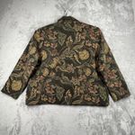 Dressbarn Woman Tapestry Floral Jacket Brown Green Boho Cottagecore Retro 2X Black Photo 2