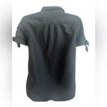 Kate Spade  New York Black Silk Blend Button Front Blouse Size 4 Photo 3