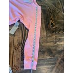 MONO B Paris Pink Preppy Crew Neck Sweater Women Small Athletic Lounge Comfy Photo 5